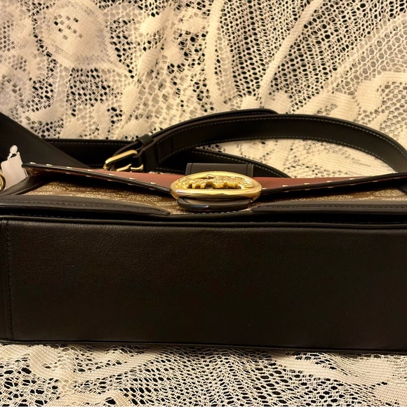 Coach Georgie Shoulder Bag In Colorblock Signature Canvas With Rivets - Picture 10 of 16